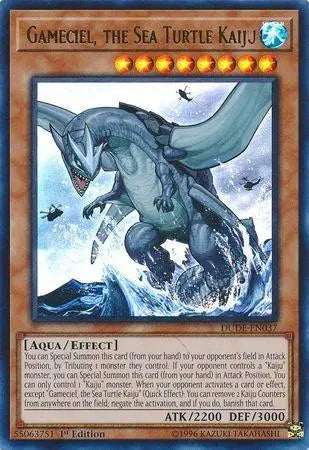 Gameciel, the Sea Turtle Kaiju [DUDE-EN037] Ultra Rare - Doe's Cards