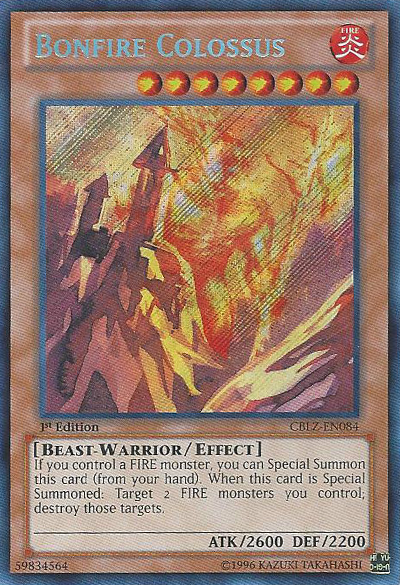 Bonfire Colossus [CBLZ-EN084] Secret Rare - Doe's Cards