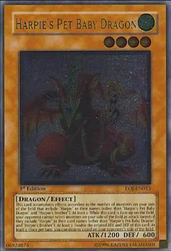 Harpie's Pet Baby Dragon [EOJ-EN013] Ultimate Rare - Doe's Cards