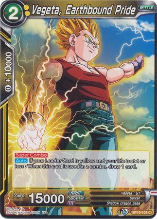 Vegeta, Earthbound Pride (BT10-106) [Rise of the Unison Warrior 2nd Edition] - Doe's Cards