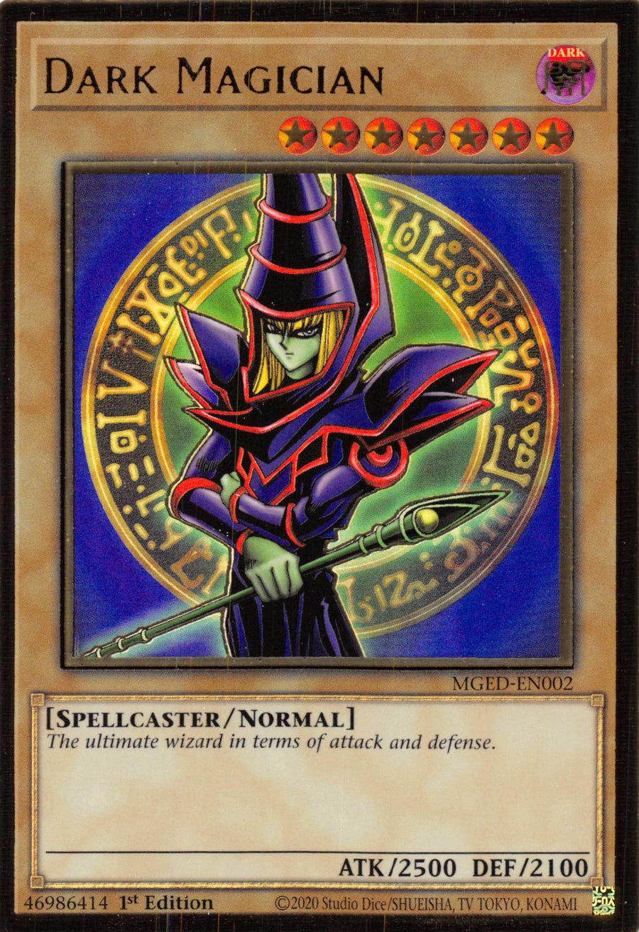 Dark Magician (Alternate Art) [MGED-EN002] Gold Rare - Doe's Cards