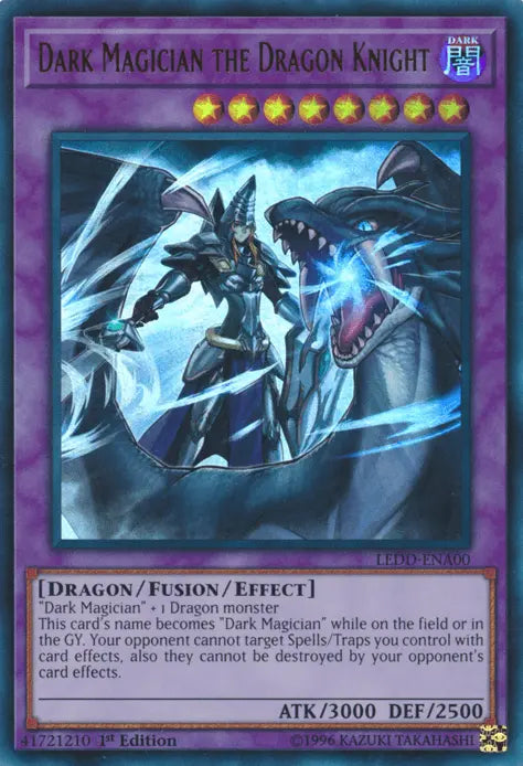 Dark Magician the Dragon Knight [LEDD-ENA00] Ultra Rare - Doe's Cards