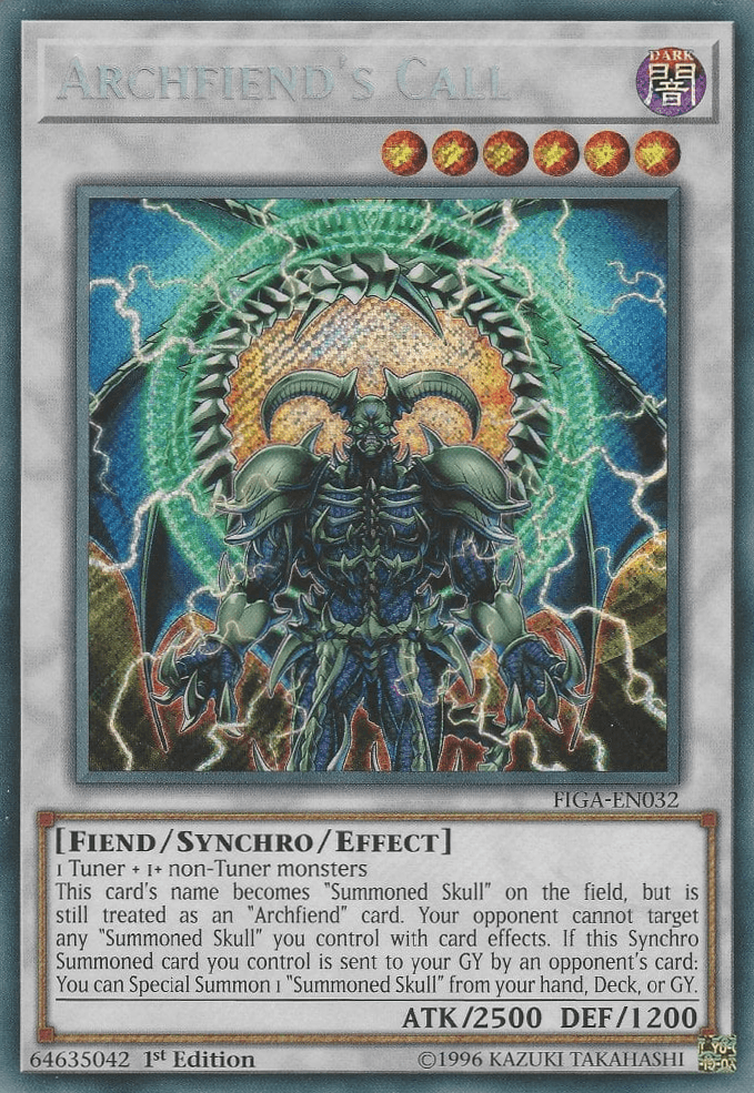 Archfiend's Call [FIGA-EN032] Secret Rare - Doe's Cards