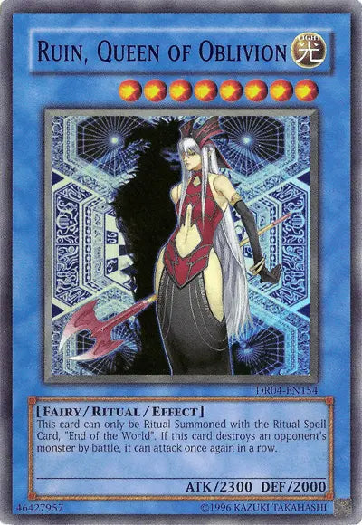 Ruin, Queen of Oblivion [DR04-EN154] Super Rare - Doe's Cards