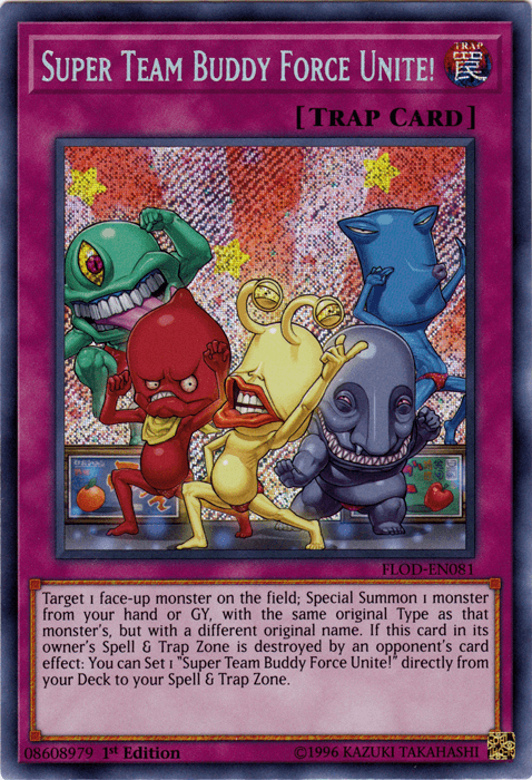 Super Team Buddy Force Unite! [FLOD-EN081] Secret Rare - Doe's Cards