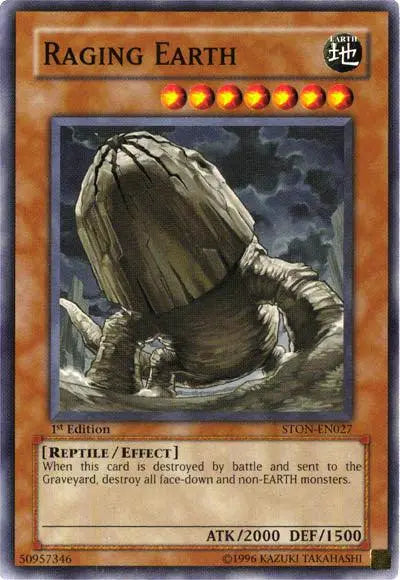 Raging Earth [STON-EN027] Common - Doe's Cards