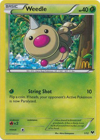 Weedle (1/12) [McDonald's Promos: 2014 Collection] - Doe's Cards