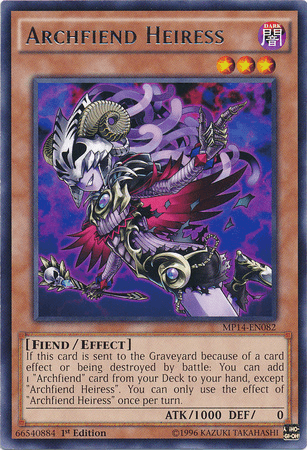 Archfiend Heiress [MP14-EN082] Rare - Doe's Cards