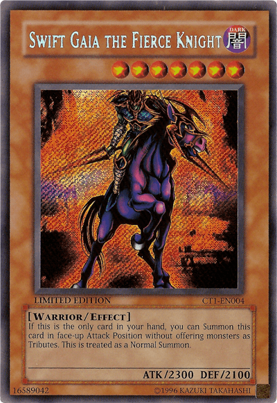 Swift Gaia the Fierce Knight [CT1-EN004] Secret Rare - Doe's Cards