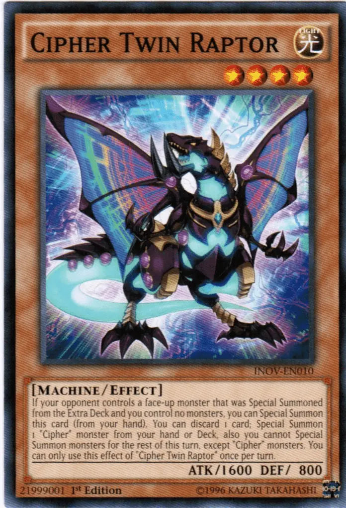 Cipher Twin Raptor [INOV-EN010] Common - Doe's Cards