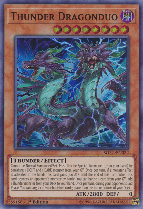 Thunder Dragonduo [SOFU-EN022] Super Rare - Doe's Cards