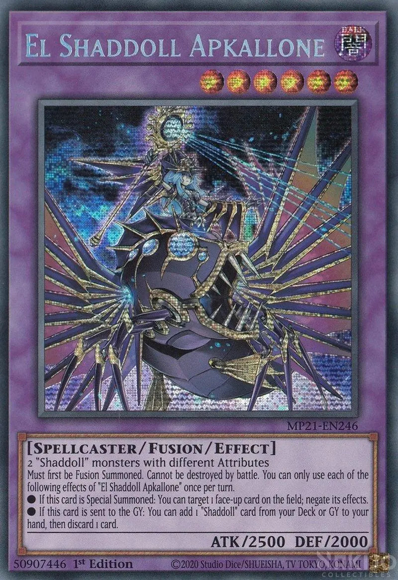 El Shaddoll Apkallone [MP21-EN246] Prismatic Secret Rare - Doe's Cards