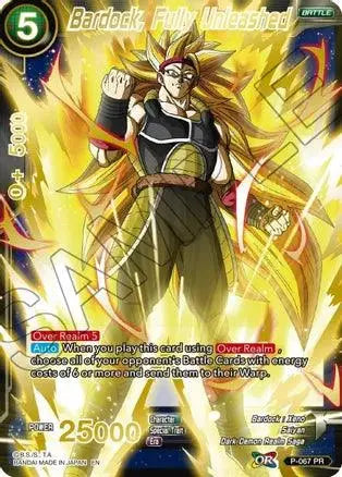 Bardock, Fully Unleashed (Gold Stamped) (P-067) [Mythic Booster] - Doe's Cards