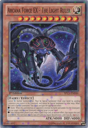 Arcana Force EX - The Light Ruler [SP13-EN044] Starfoil Rare - Doe's Cards