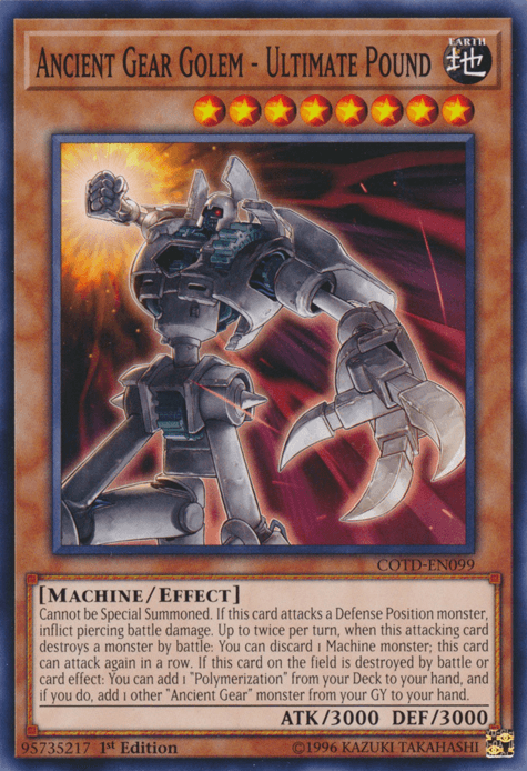 Ancient Gear Golem - Ultimate Pound [COTD-EN099] Common - Doe's Cards