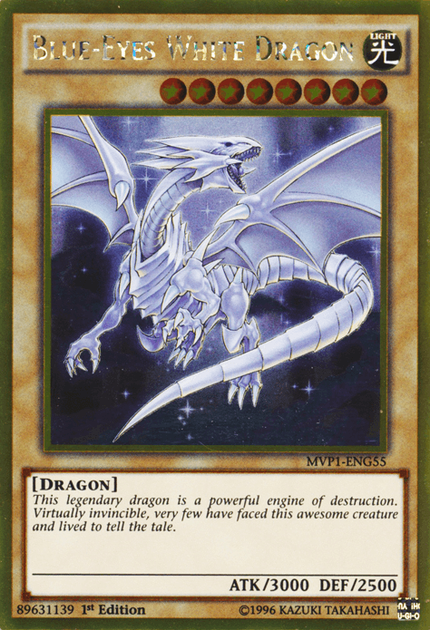 Blue-Eyes White Dragon [MVP1-ENG55] Gold Rare - Doe's Cards