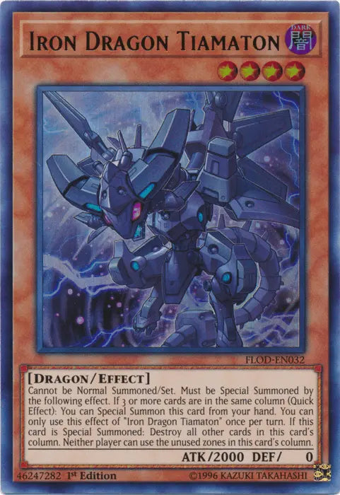 Iron Dragon Tiamaton [FLOD-EN032] Ultra Rare - Doe's Cards