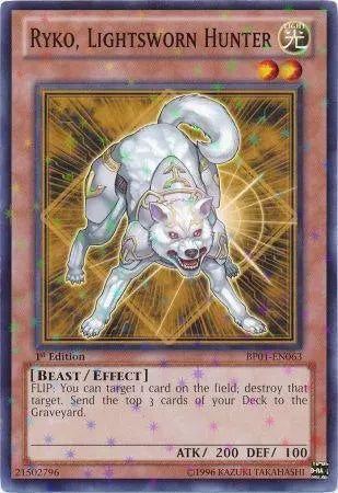 Ryko, Lightsworn Hunter [BP01-EN063] Starfoil Rare - Doe's Cards