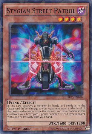 Stygian Street Patrol [BP03-EN078] Shatterfoil Rare - Doe's Cards