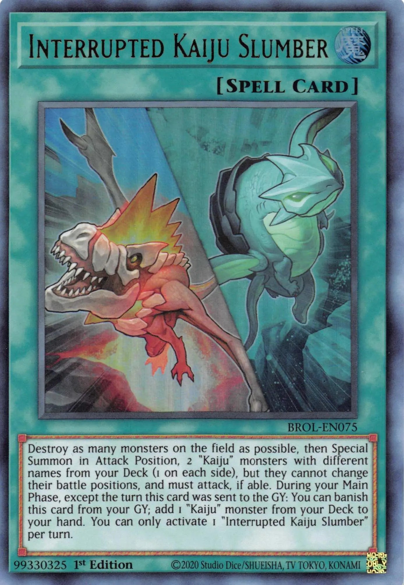 Interrupted Kaiju Slumber [BROL-EN075] Ultra Rare - Doe's Cards