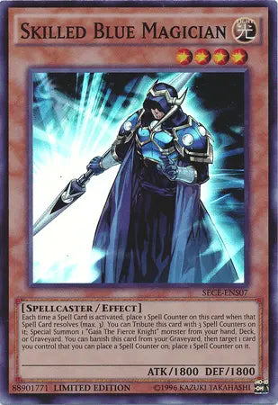 Skilled Blue Magician [SECE-ENS07] Super Rare - Doe's Cards