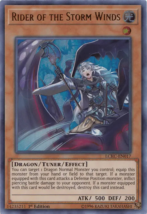 Rider of the Storm Winds [LCKC-EN017] Ultra Rare - Doe's Cards
