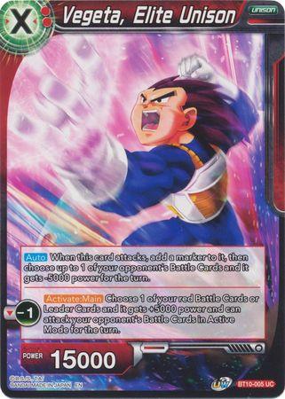 Vegeta, Elite Unison (BT10-005) [Rise of the Unison Warrior] - Doe's Cards