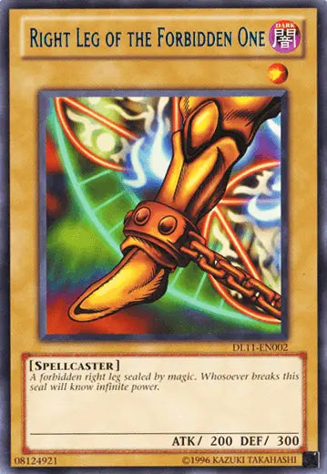 Right Leg of the Forbidden One (Blue) [DL11-EN002] Rare - Doe's Cards