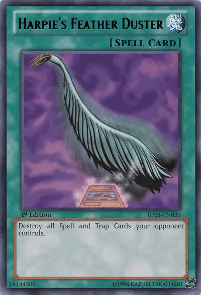 Harpie's Feather Duster [BP01-EN035] Rare - Doe's Cards