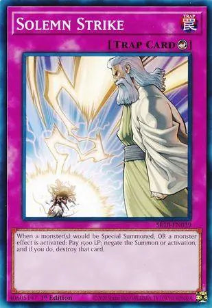 Solemn Strike [SR10-EN039] Common - Doe's Cards