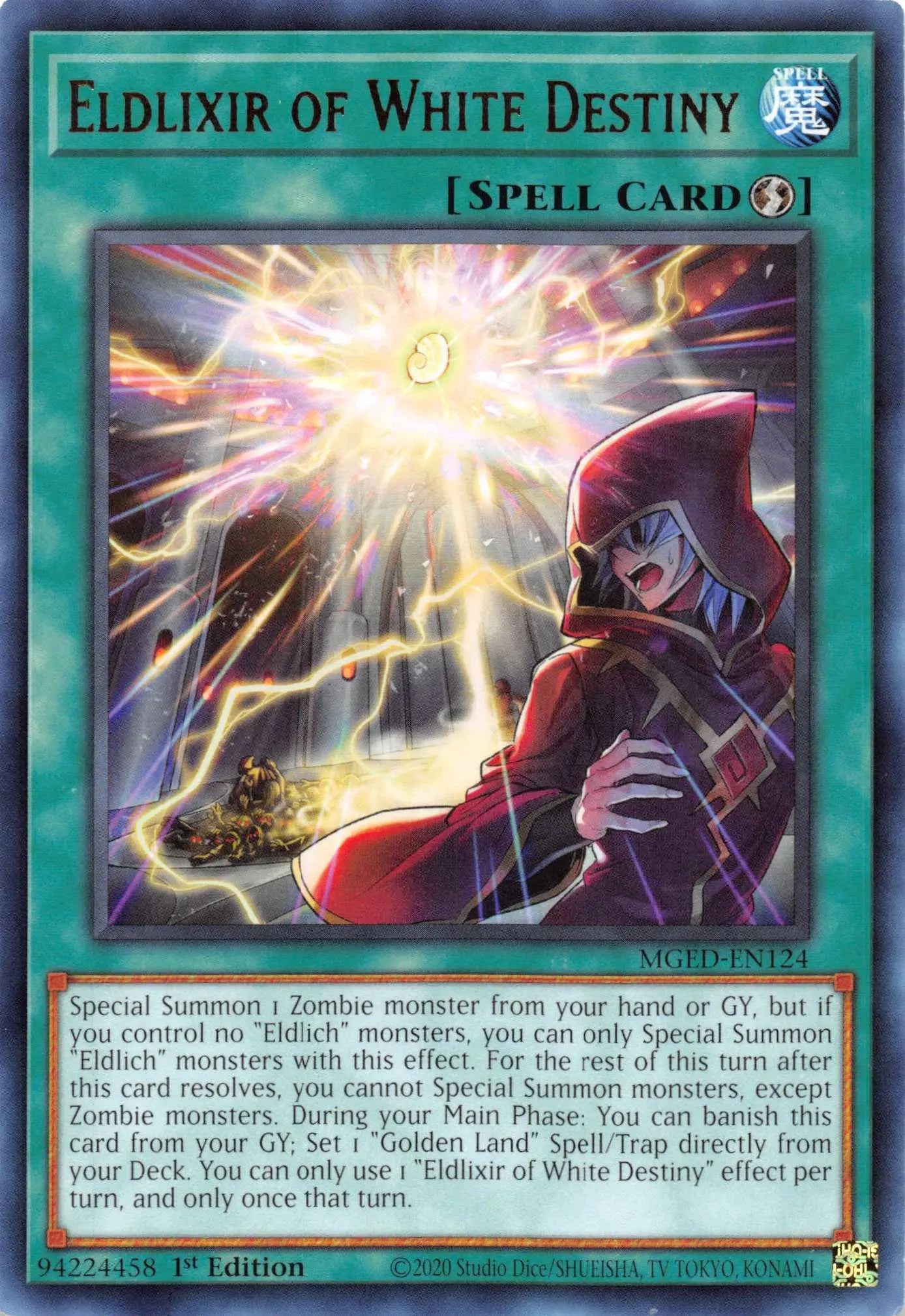 Eldlixir of White Destiny [MGED-EN124] Rare - Doe's Cards