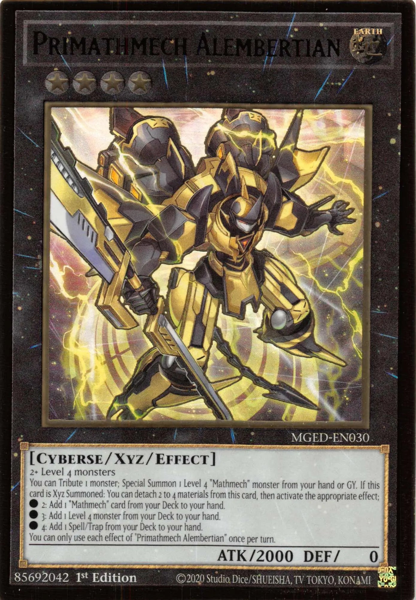 Primathmech Alembertian [MGED-EN030] Gold Rare - Doe's Cards