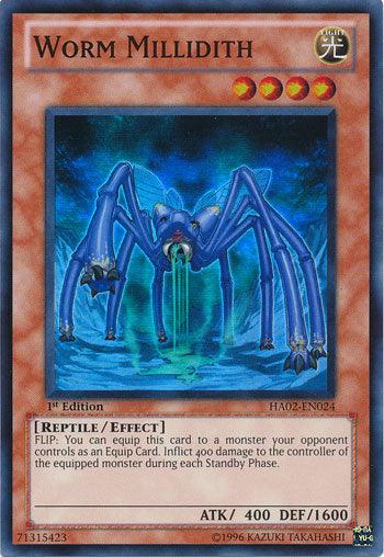 Worm Millidith [HA02-EN024] Super Rare - Doe's Cards