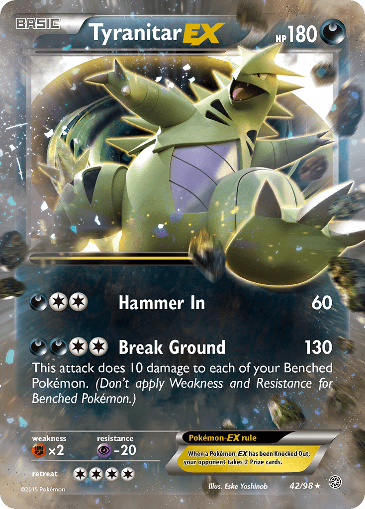 Tyranitar EX (42/98) [XY: Ancient Origins] - Doe's Cards