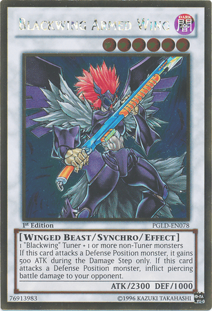 Blackwing Armed Wing [PGLD-EN078] Gold Rare - Doe's Cards