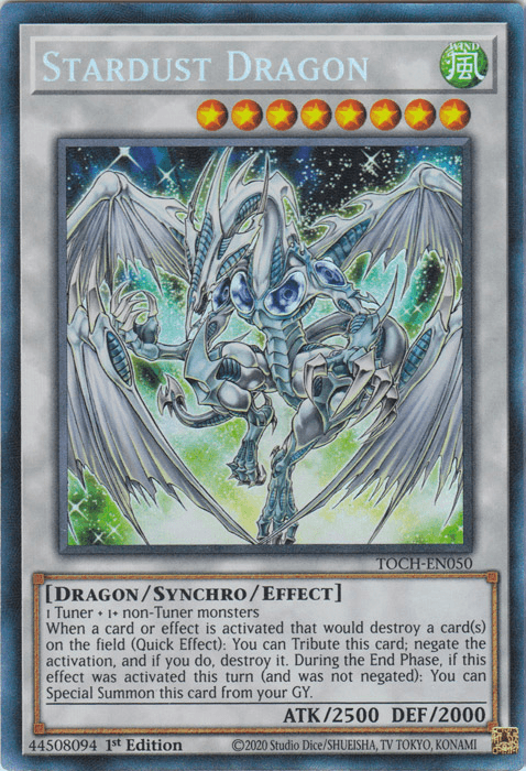 Stardust Dragon [TOCH-EN050] Collector's Rare - Doe's Cards