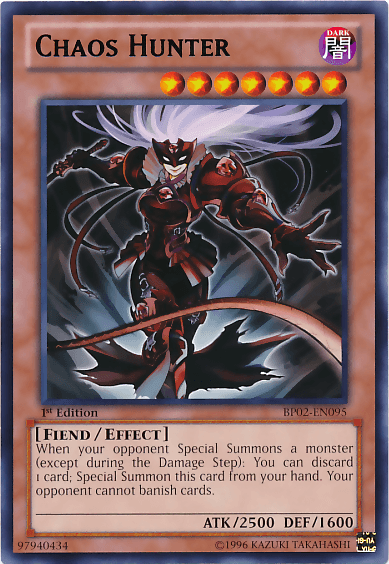 Chaos Hunter [BP02-EN095] Rare - Doe's Cards