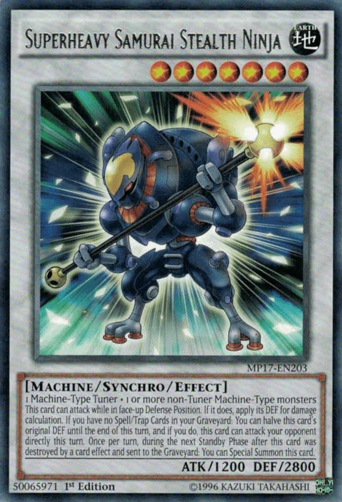 Superheavy Samurai Stealth Ninja [MP17-EN203] Rare - Doe's Cards