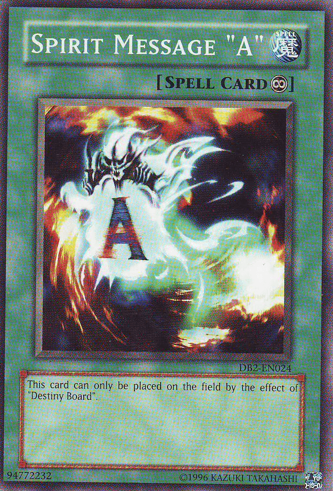 Spirit Message "A" [DB2-EN024] Common - Doe's Cards