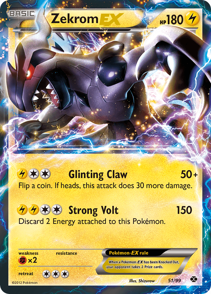 Zekrom EX (51/99) [Black & White: Next Destinies] - Doe's Cards