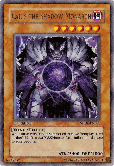Caius the Shadow Monarch [SDDE-EN001] Ultra Rare - Doe's Cards