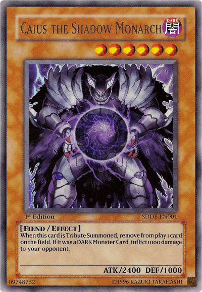 Caius the Shadow Monarch [SDDE-EN001] Ultra Rare - Doe's Cards