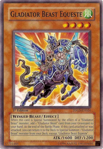 Gladiator Beast Equeste [TDGS-EN024] Common - Doe's Cards