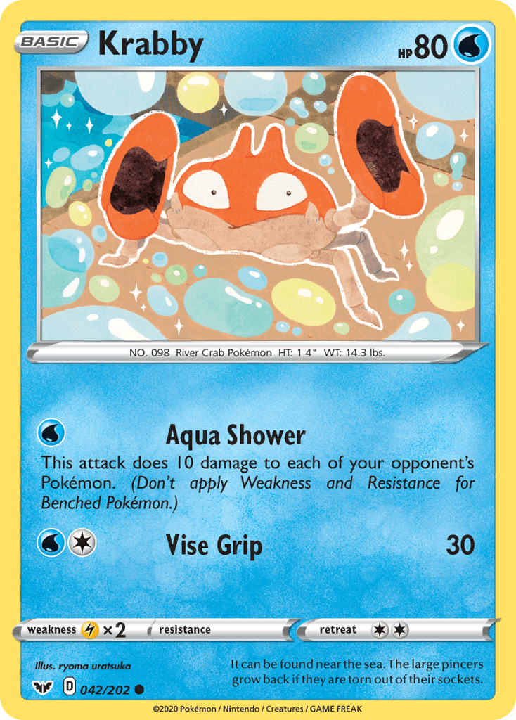 Krabby (042/202) [Sword & Shield: Base Set] - Doe's Cards