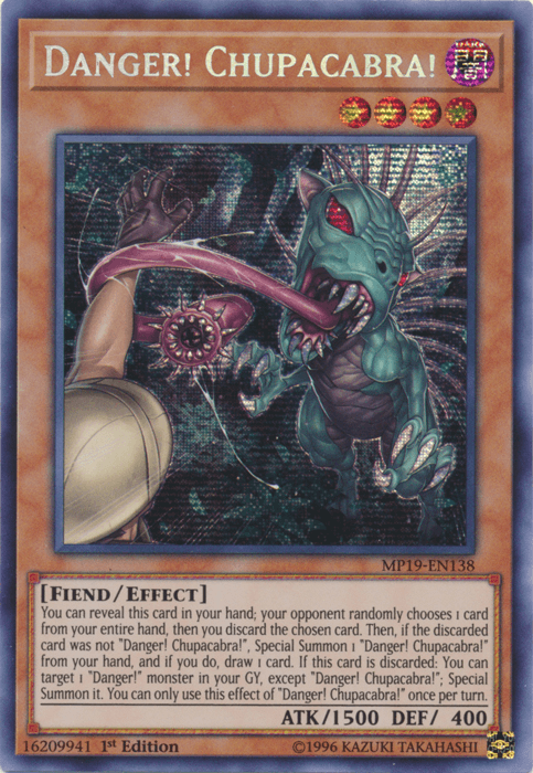 Danger! Chupacabra! [MP19-EN138] Prismatic Secret Rare - Doe's Cards