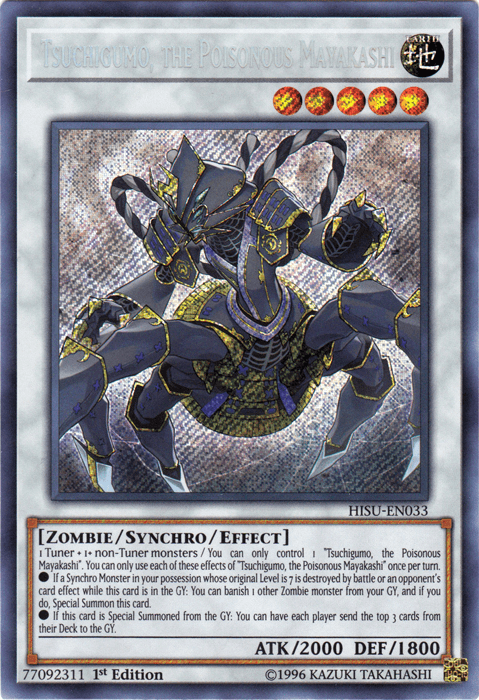 Tsuchigumo, the Poisonous Mayakashi [HISU-EN033] Secret Rare - Doe's Cards