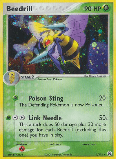 Beedrill (1/112) [EX: FireRed & LeafGreen] - Doe's Cards