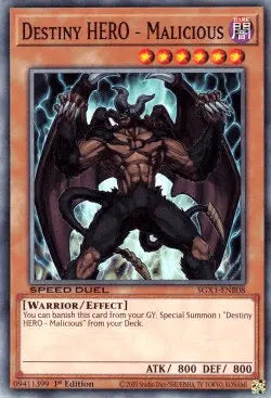 Destiny HERO - Malicious [SGX1-ENB08] Common - Doe's Cards