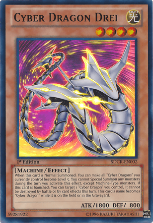 Cyber Dragon Drei [SDCR-EN002] Super Rare - Doe's Cards