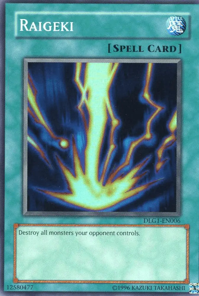 Raigeki [DLG1-EN006] Super Rare - Doe's Cards